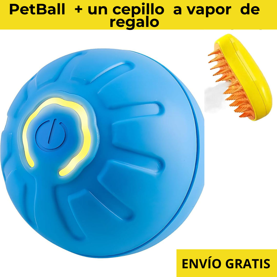 🐶🥎PetBall - La Pelota Que Nunca Aburre + un cepillo  a vapor  de regalo🐱🐕
