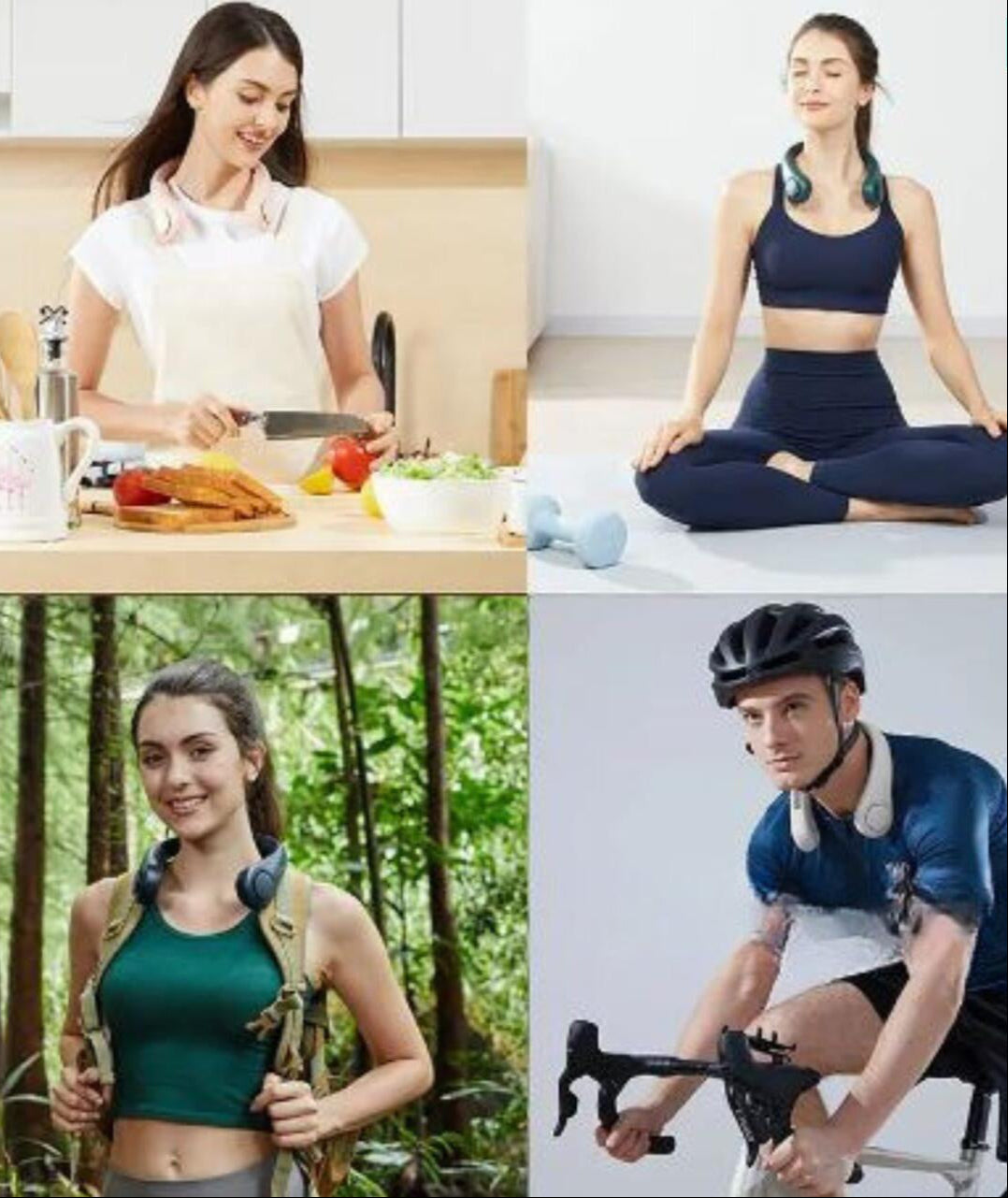 Ventilador de cuello portátil sin aspas
